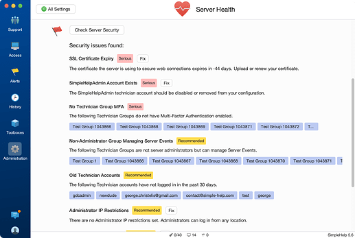 SimpleHelp Audit Report